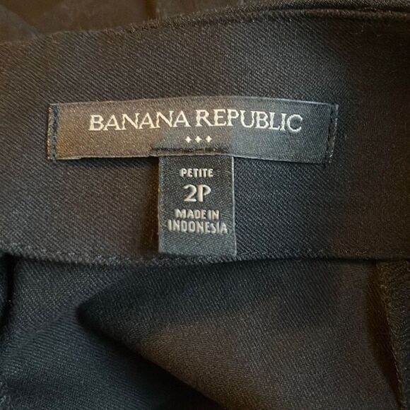 Banana Republic Petite Black Pencil Skirt Career Office Interview Work 2P - Picture 3 of 4